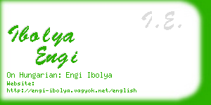 ibolya engi business card